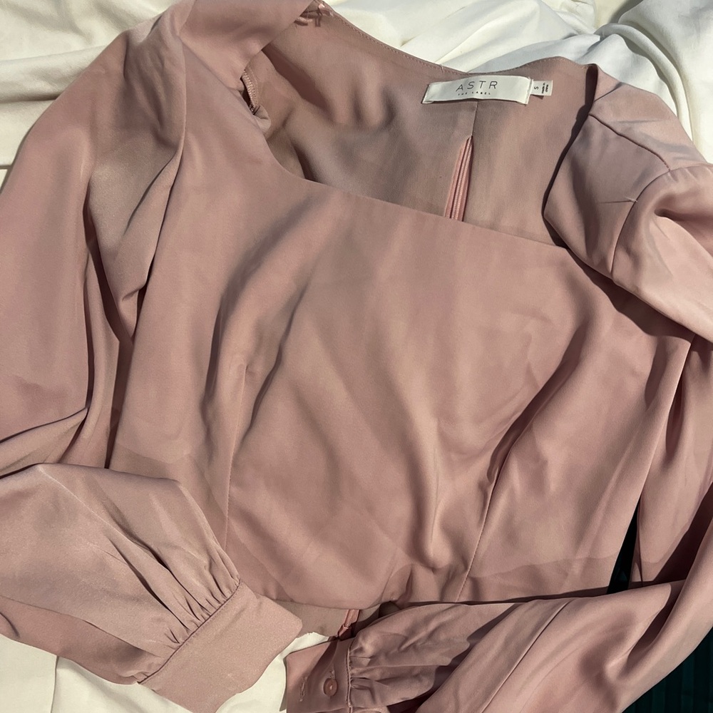 ASTR Blush Long Sleeve Top